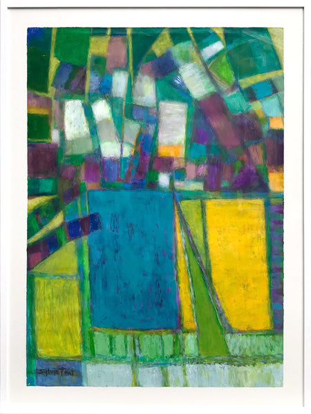 Sylvia Tait - Passagalia, Acrylic on Archival Paper, Framed in White with Glass, - Bau-Xi Gallery