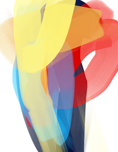 Anda Kubis Artwork | Colourful and bright abstract digital paintings on canvas and paper, referencing traditional oil painting processes.