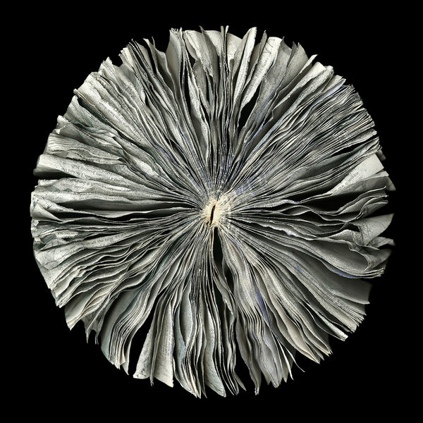 Cara Barer Artwork | Colourful and monochromatic photography orbs circular and organic abstract book art sculpture.