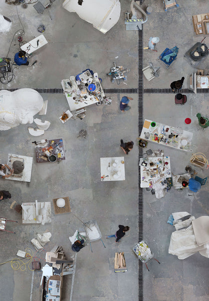 Katrin Korfmann Artwork | Vibrant, colourful, sometimes monochromatic, aerial composite photographs of human interactions in public spaces.