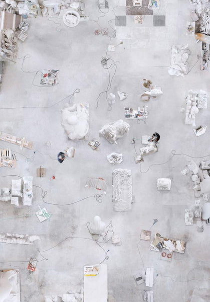 Katrin Korfmann Artwork | Vibrant, colourful, sometimes monochromatic, aerial composite photographs of human interactions in public spaces.