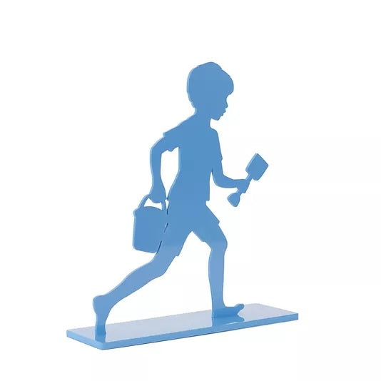 Beach Boy Sculpture - Blue