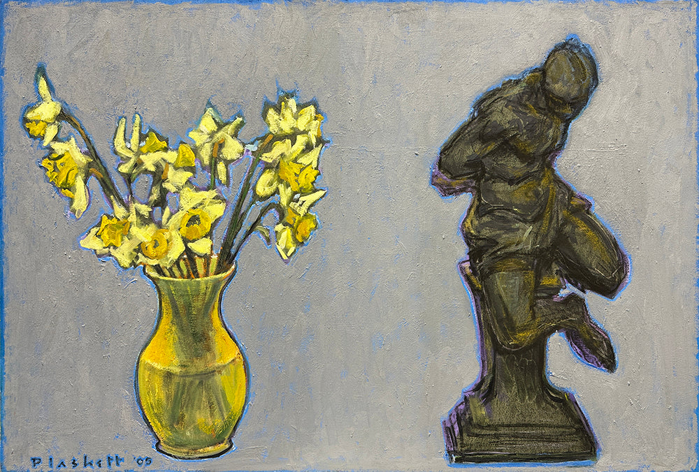 Joseph Plaskett artwork 'Daffodils & Slave' available at Bau-Xi Gallery Toronto, Ontario