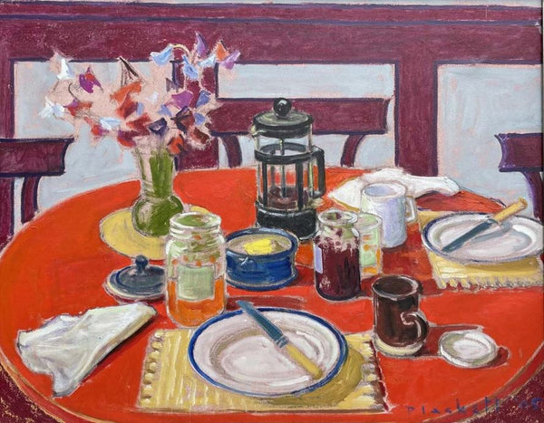 Joseph Plaskett artwork 'Remains of a Breakfast #1' available at Bau-Xi Gallery Toronto, Ontario