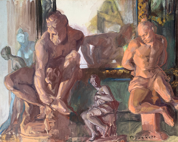 Joseph Plaskett artwork 'Terracotta Figures' available at Bau-Xi Gallery Toronto, Ontario