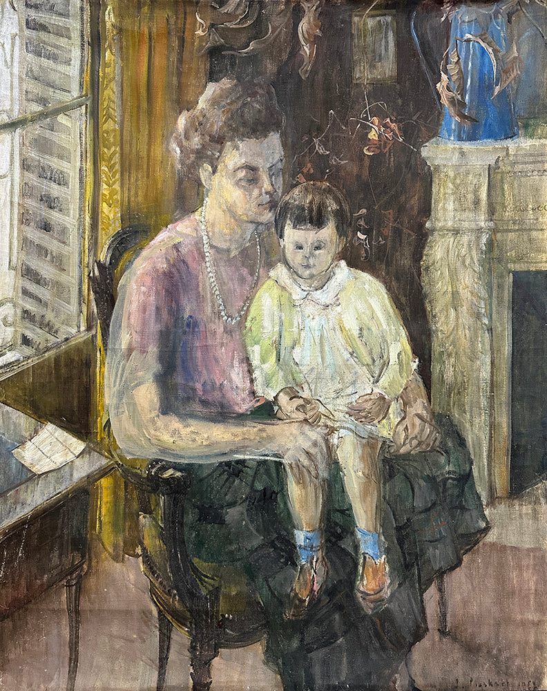 Joseph Plaskett artwork 'Untitled, Mother and Tot' available at Bau-Xi Gallery Toronto, Ontario