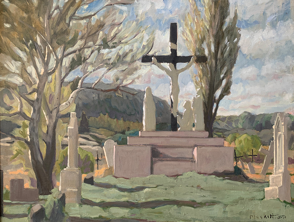 Joseph Plaskett artwork 'Cemetery Saint Simeon (33)' available at Bau-Xi Gallery Toronto, Ontario