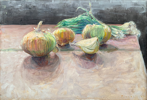 Joseph Plaskett artwork 'The Onions' available at Bau-Xi Gallery Toronto, Ontario