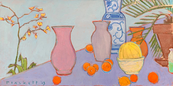 Joseph Plaskett artwork 'Still Life with Yellow Orchid' available at Bau-Xi Gallery Toronto, Ontario