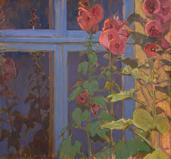 Joseph Plaskett artwork 'Hollyhocks (2)' available at Bau-Xi Gallery Toronto, Ontario