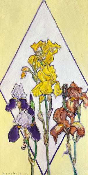 Joseph Plaskett artwork 'Three Irises' available at Bau-Xi Gallery Toronto, Ontario