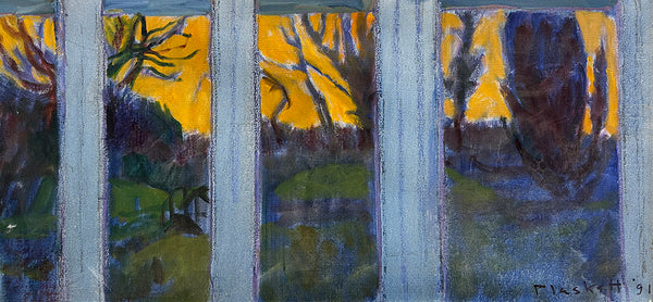 Joseph Plaskett artwork 'The Garden at Dusk' available at Bau-Xi Gallery Toronto, Ontario