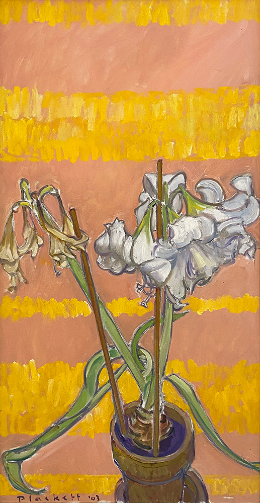 Joseph Plaskett artwork 'The White Amaryllis' available at Bau-Xi Gallery Toronto, Ontario