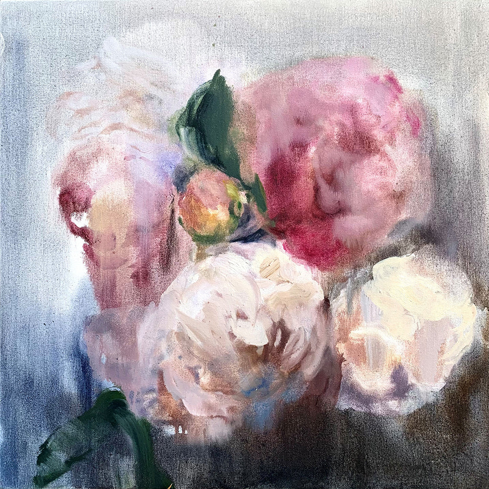 Darlene Cole artwork 'Paradise (holiday peonies)' available at Bau-Xi Gallery Toronto, Ontario