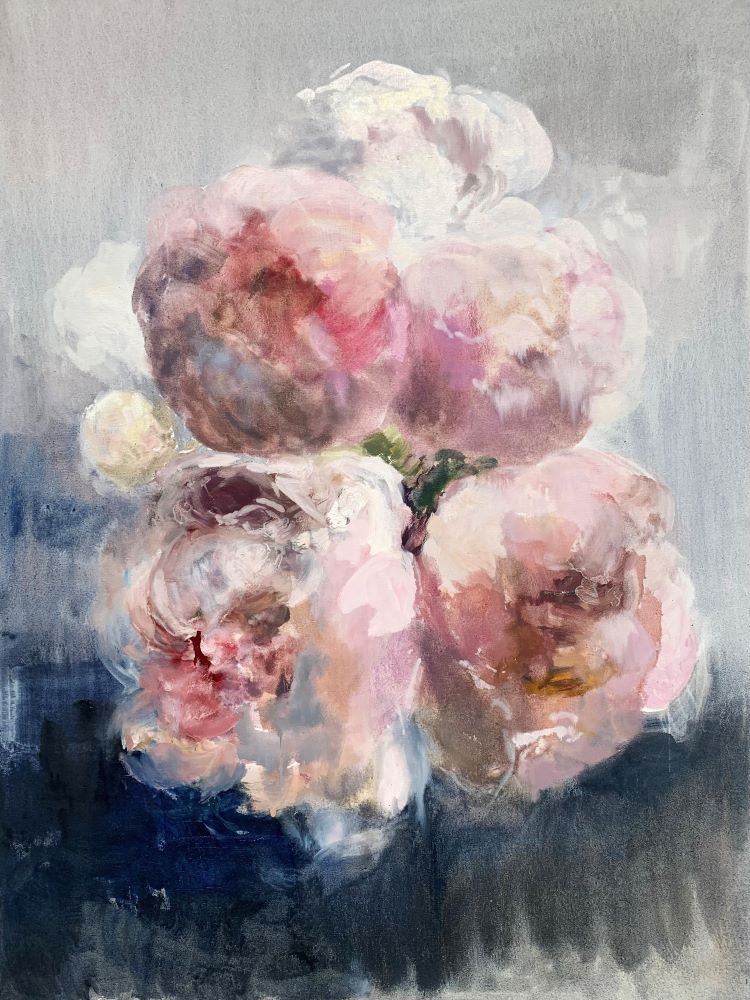 Darlene Cole artwork 'Dance in a Storm (peony dopamine)' available at Bau-Xi Gallery Toronto, Ontario