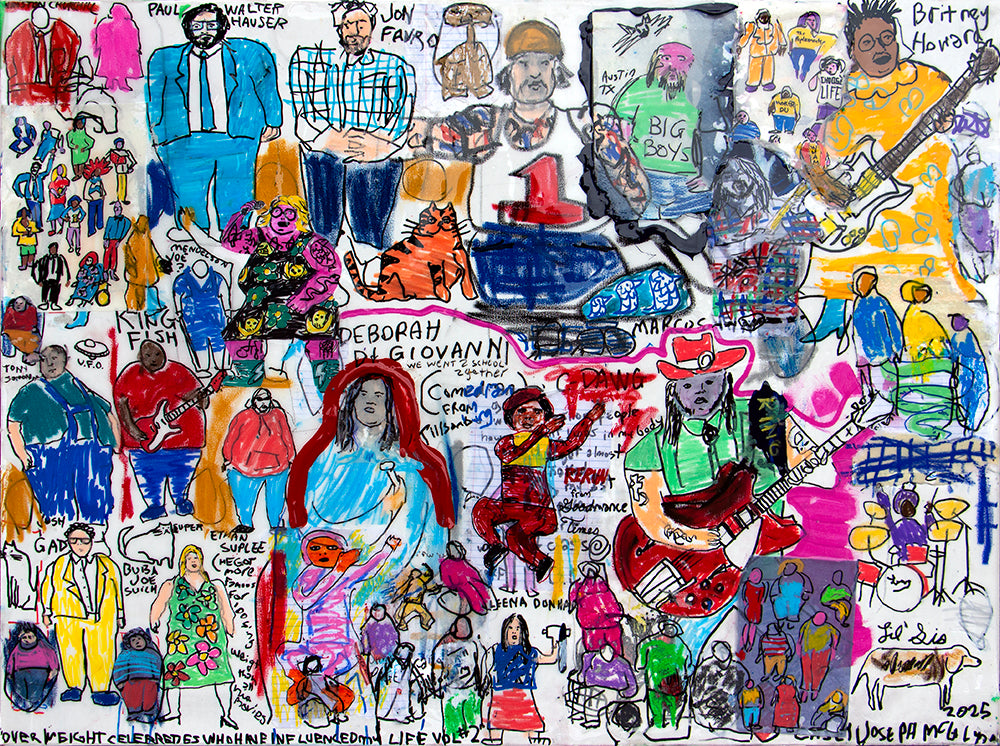 Casey McGlynn artwork 'Overweight Celebrities Who Have Influenced My Life Vol #2' available at Bau-Xi Gallery Toronto, Ontario