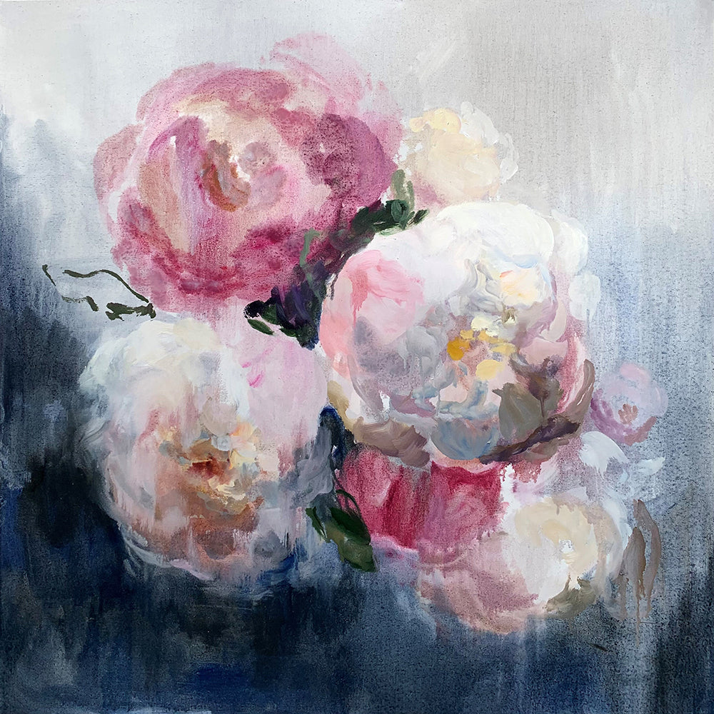 Darlene Cole artwork 'Dance in a Storm (peony sanctuary)' available at Bau-Xi Gallery Toronto, Ontario