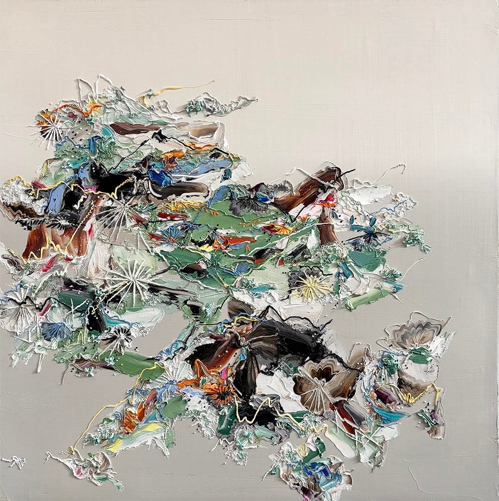 Nicole Katsuras artwork 'Matisse Field Note Green' available at Bau-Xi Gallery Toronto, Ontario