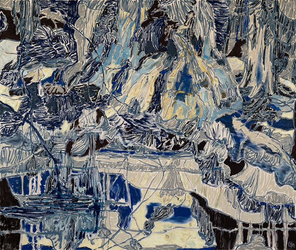 Anne Griffiths artwork 'Under a Moonlit Trance' available at Bau-Xi Gallery Toronto, Ontario