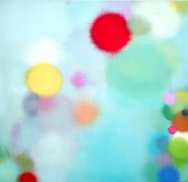 Anda Kubis artwork 'Bloom, Aqua' available at Bau-Xi Gallery Toronto, Ontario