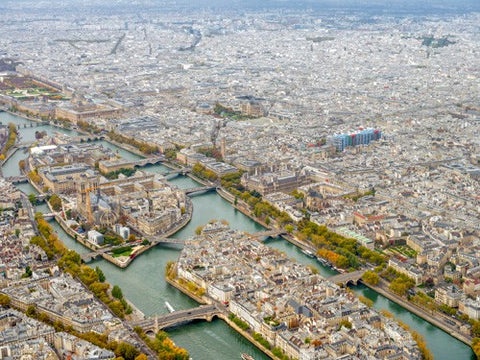 Paris Looking Northwest - Available in 5 Sizes