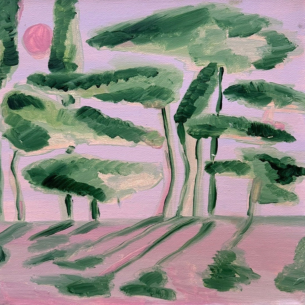 Erin Armstrong artwork 'Sunset Forest' available at Bau-Xi Gallery Toronto, Ontario