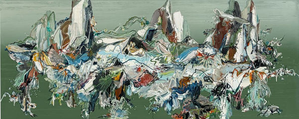 Nicole Katsuras artwork 'Riverbend Trace' available at Bau-Xi Gallery Toronto, Ontario