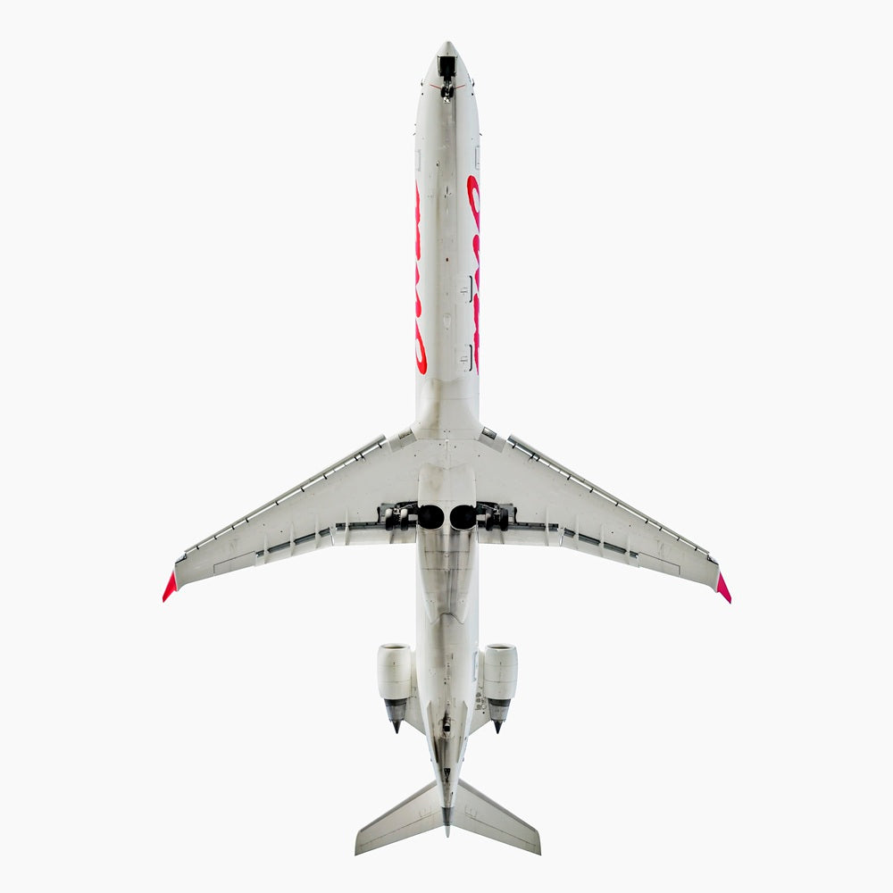 Jeffrey Milstein artwork 'Air Canada Jazz Bombardier CRJ705' available at Bau-Xi Gallery Toronto, Ontario