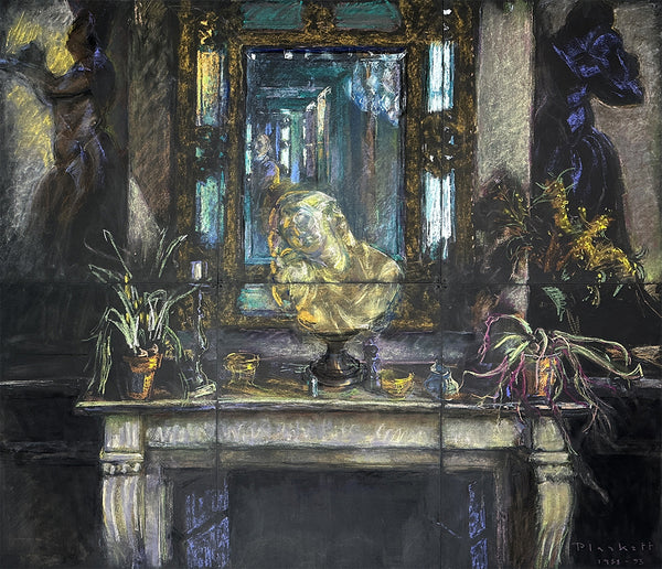 Joseph Plaskett artwork 'The Mantlepiece' available at Bau-Xi Gallery Toronto, Ontario
