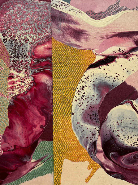 Kathryn Macnaughton artwork 'Marbled Rose' available at Bau-Xi Gallery Toronto, Ontario