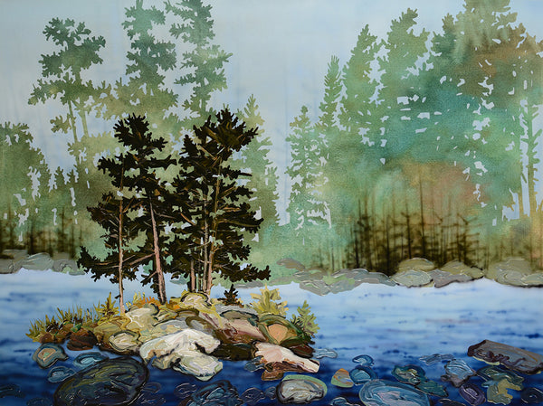 Sheila Kernan artwork 'The World is A Beautiful Place' available at Bau-Xi Gallery Vancouver