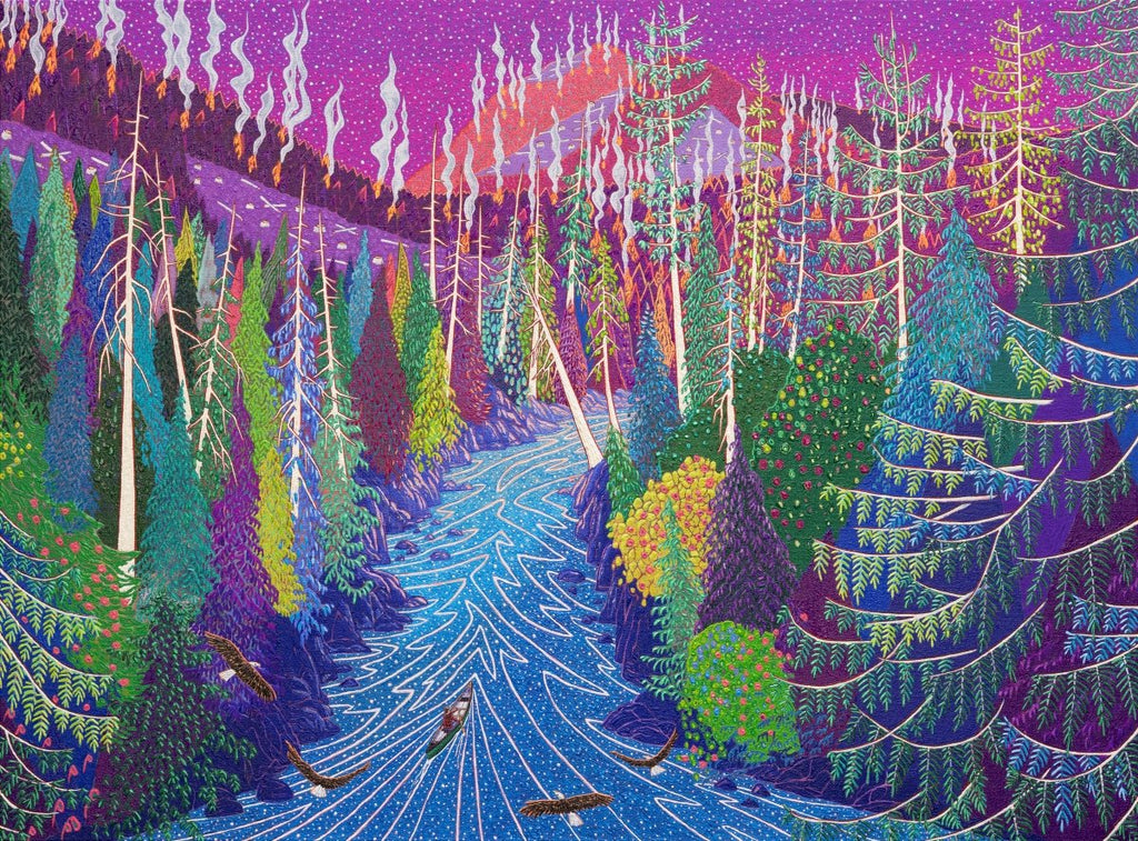 Kyle Scheurmann artwork 'A Few Stars in the River' available at Bau-Xi Gallery Vancouver