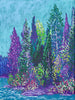 Kyle Scheurmann artwork 'Canoe Painting 23 (Strawberry Shoreline)' available at Bau-Xi Gallery Vancouver