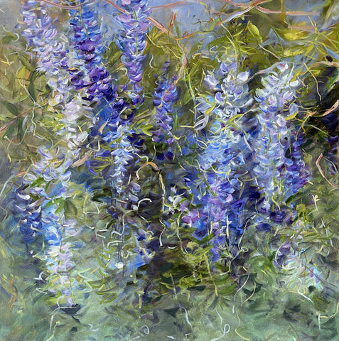 Pruning Wisteria by Moonlight