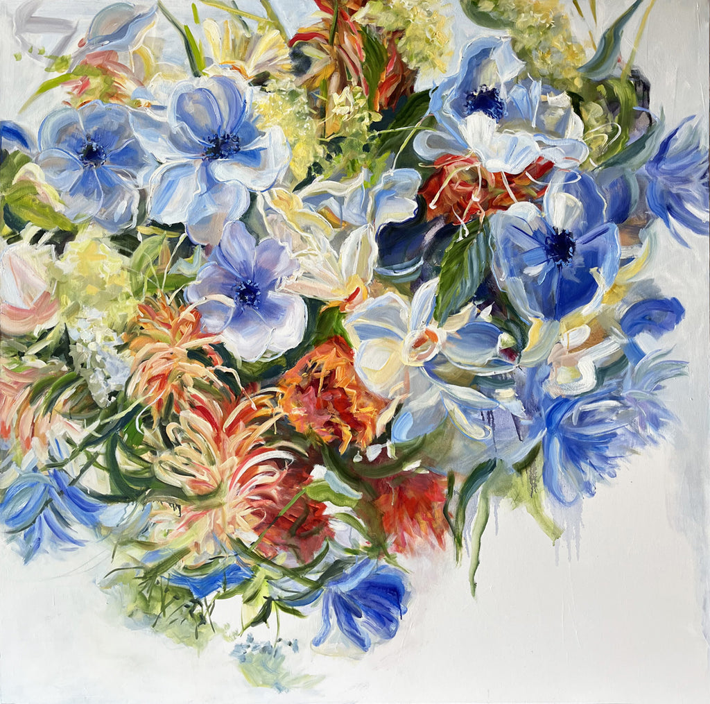 Jamie Evrard artwork 'Anemone Bouquet' available at Bau-Xi Gallery Vancouver