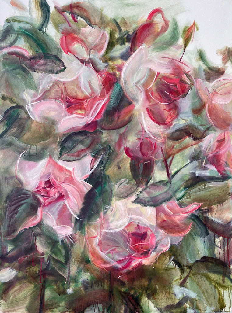 Jamie Evrard artwork 'Four Roses' available at Bau-Xi Gallery Vancouver
