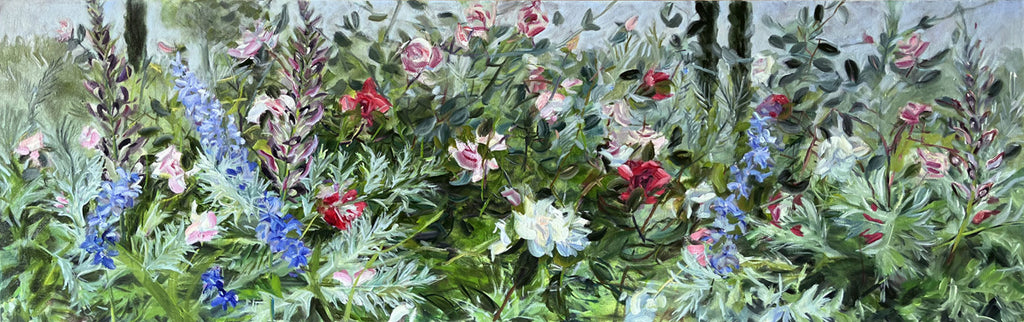 Jamie Evrard artwork 'Roman Garden' available at Bau-Xi Gallery Vancouver