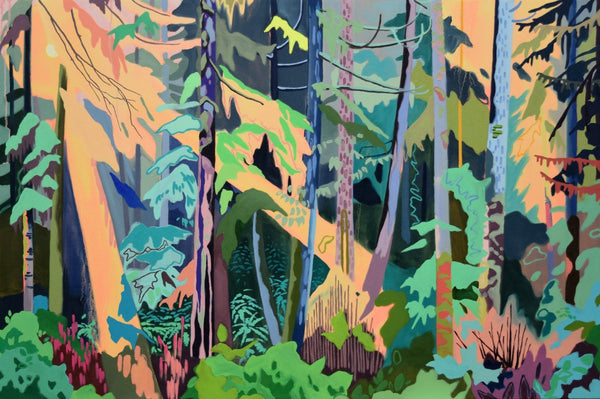 Melanie Gausden artwork 'Tree Wall' available at Bau-Xi Gallery Vancouver