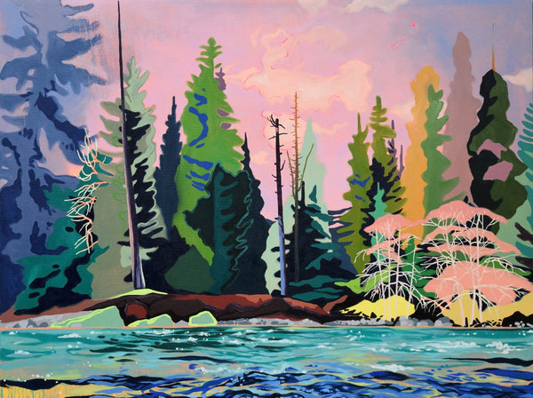 Melanie Gausden artwork 'Stamp River' available at Bau-Xi Gallery Vancouver