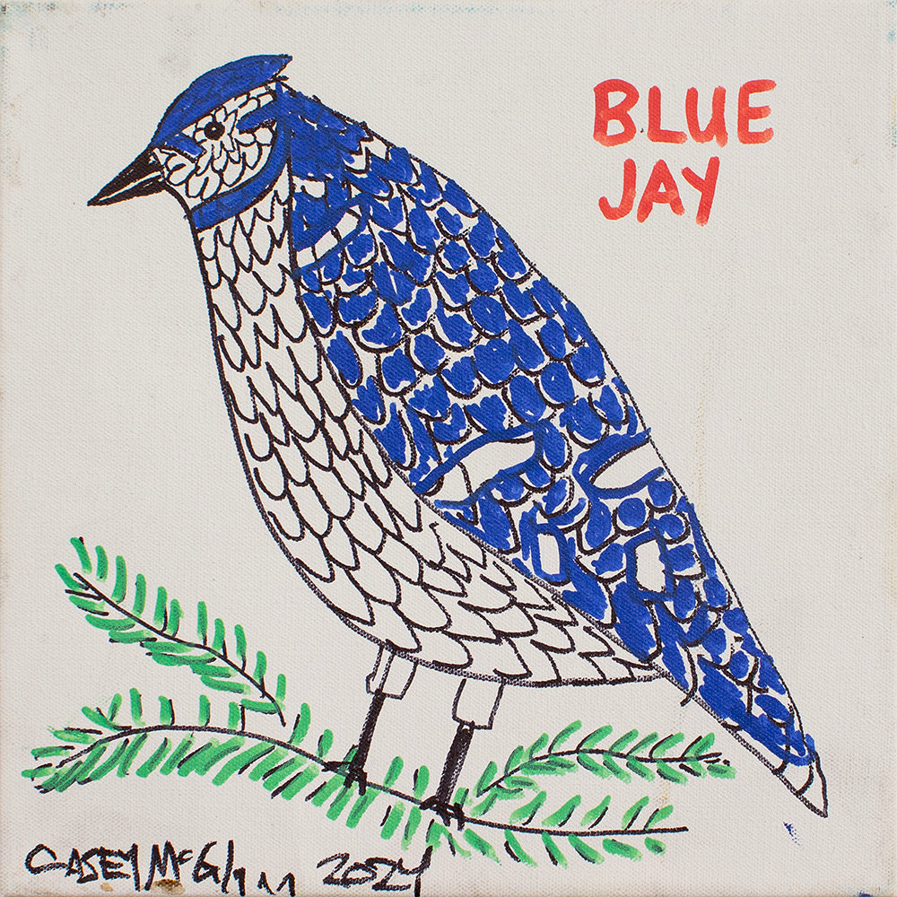 Casey McGlynn artwork 'Blue Jay' available at Bau-Xi Gallery Vancouver