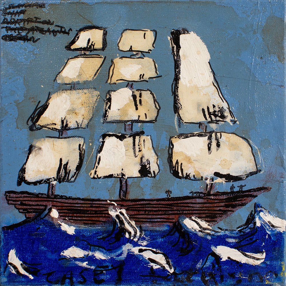 Casey McGlynn artwork 'Sailboat' available at Bau-Xi Gallery Vancouver