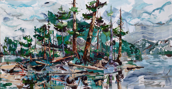 Cori Creed artwork 'Return to Ocean Falls' available at Bau-Xi Gallery Vancouver