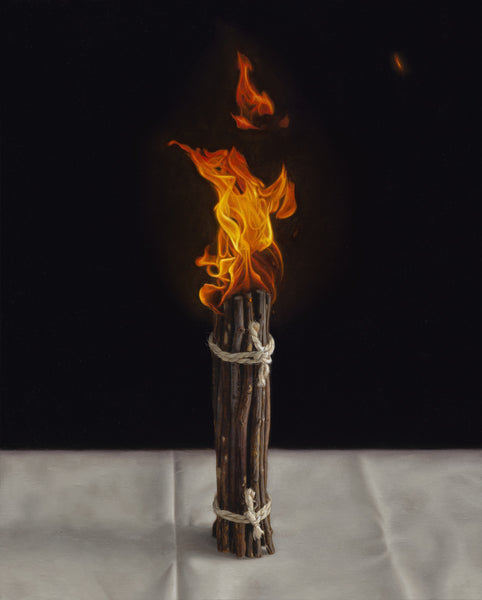 Ian Stone artwork 'Flaming faggot' available at Bau-Xi Gallery Vancouver