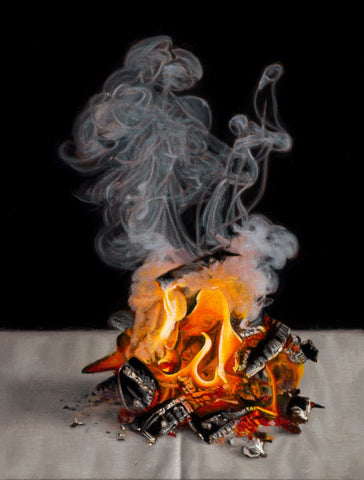 Between flame and smoke