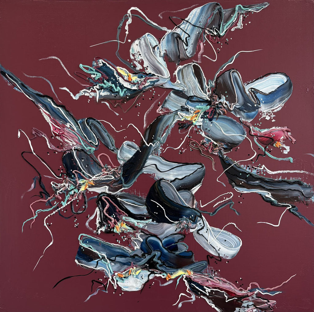 Nicole Katsuras artwork 'Returning Cotinga' available at Bau-Xi Gallery Vancouver