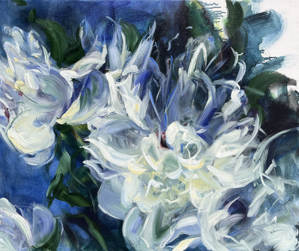 Jamie Evrard artwork 'Storm Tossed - Ultramarine French' available at Bau-Xi Gallery Vancouver
