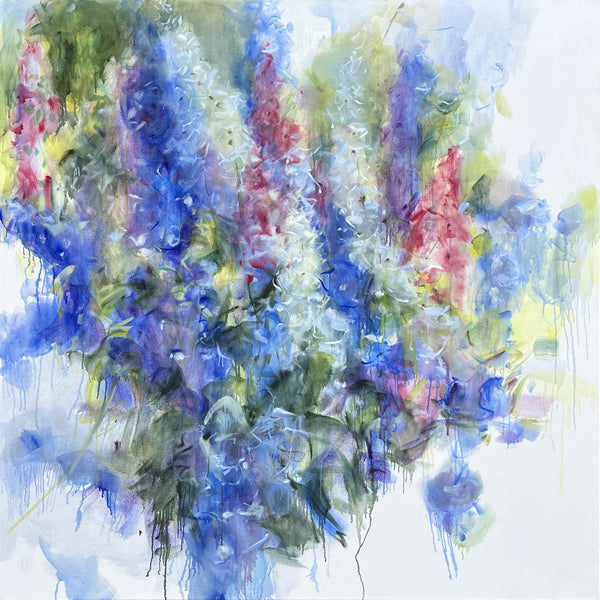 Jamie Evrard artwork 'Against the Blue Evening' available at Bau-Xi Gallery Vancouver