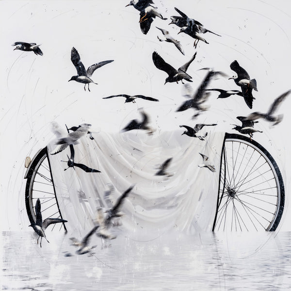 Andre Petterson artwork 'Flock' available at Bau-Xi Gallery Vancouver