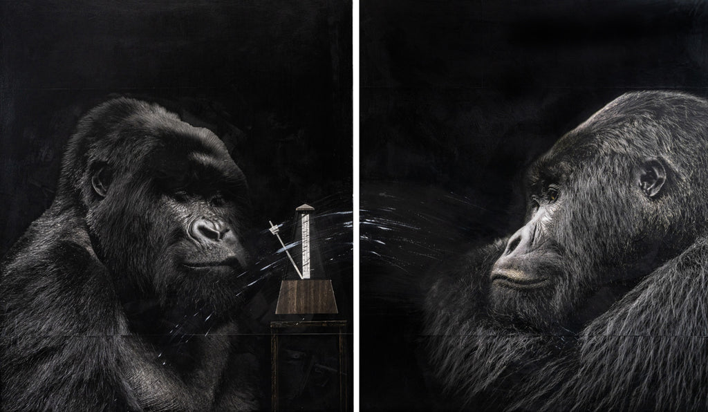 Andre Petterson artwork 'Time Share (diptych)' available at Bau-Xi Gallery Vancouver