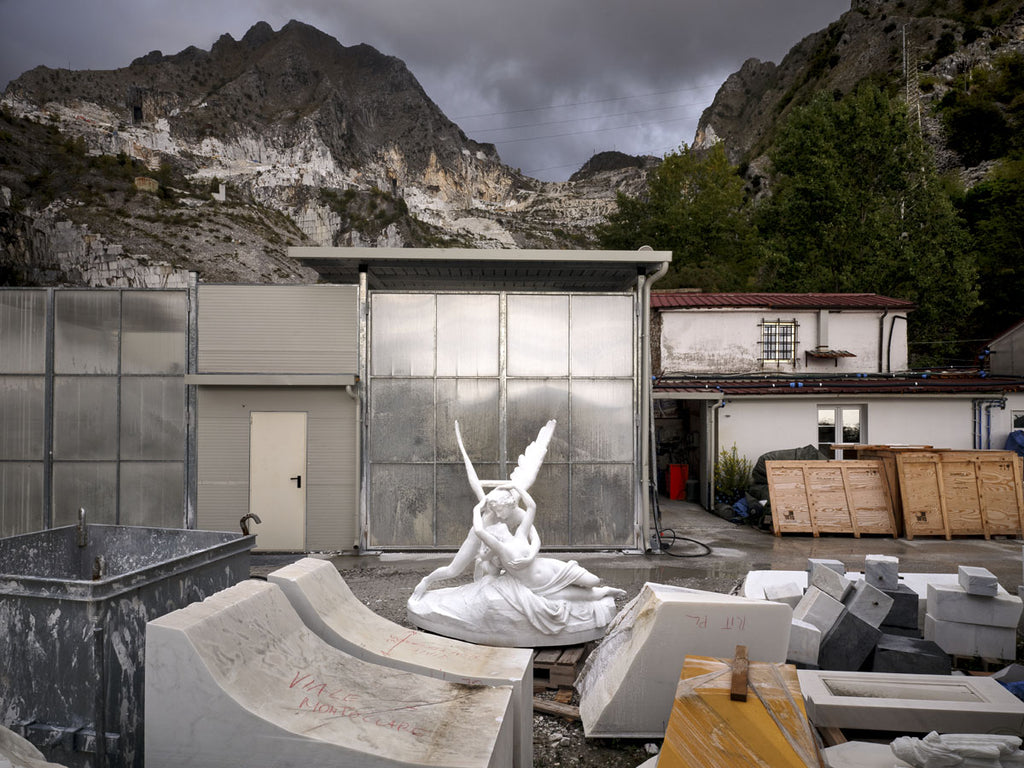 Richard Barnes artwork 'Canova Cupid and Psyche in the Yard, Fantiscritti, Carrara' available at Bau-Xi Gallery Vancouver